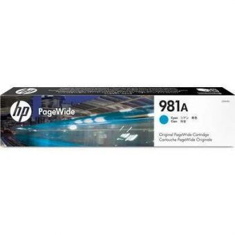 Картридж HP 981A струйный голубой (6000 стр)