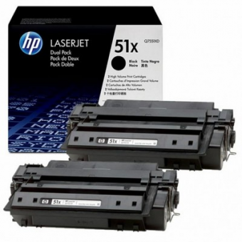 Картридж HP 51X лазерный увеличенной емкости упаковка 2 шт (2*13000 стр)