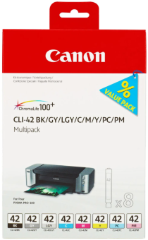 Набор картриджей CANON CLI-42 многоцветный,  8 картриджей