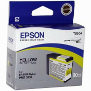 Картридж EPSON T5804 желтый для Stylus Pro 3800