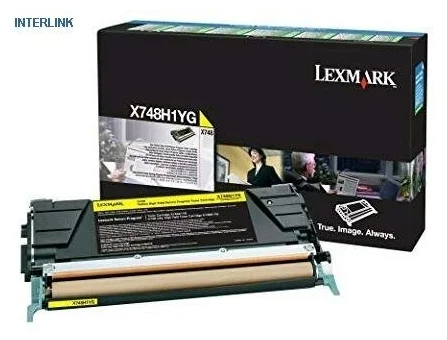 Картридж Lexmark X748 Return Program 10K желтый