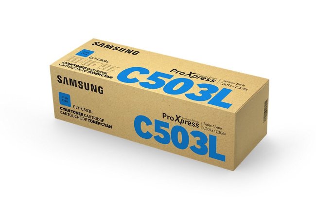 Картридж Samsung CLT-C503L голубой, № C503L оригинальный