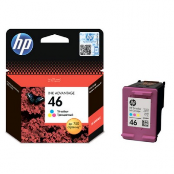 Картридж HP 46 струйный трехцветный (750 стр)